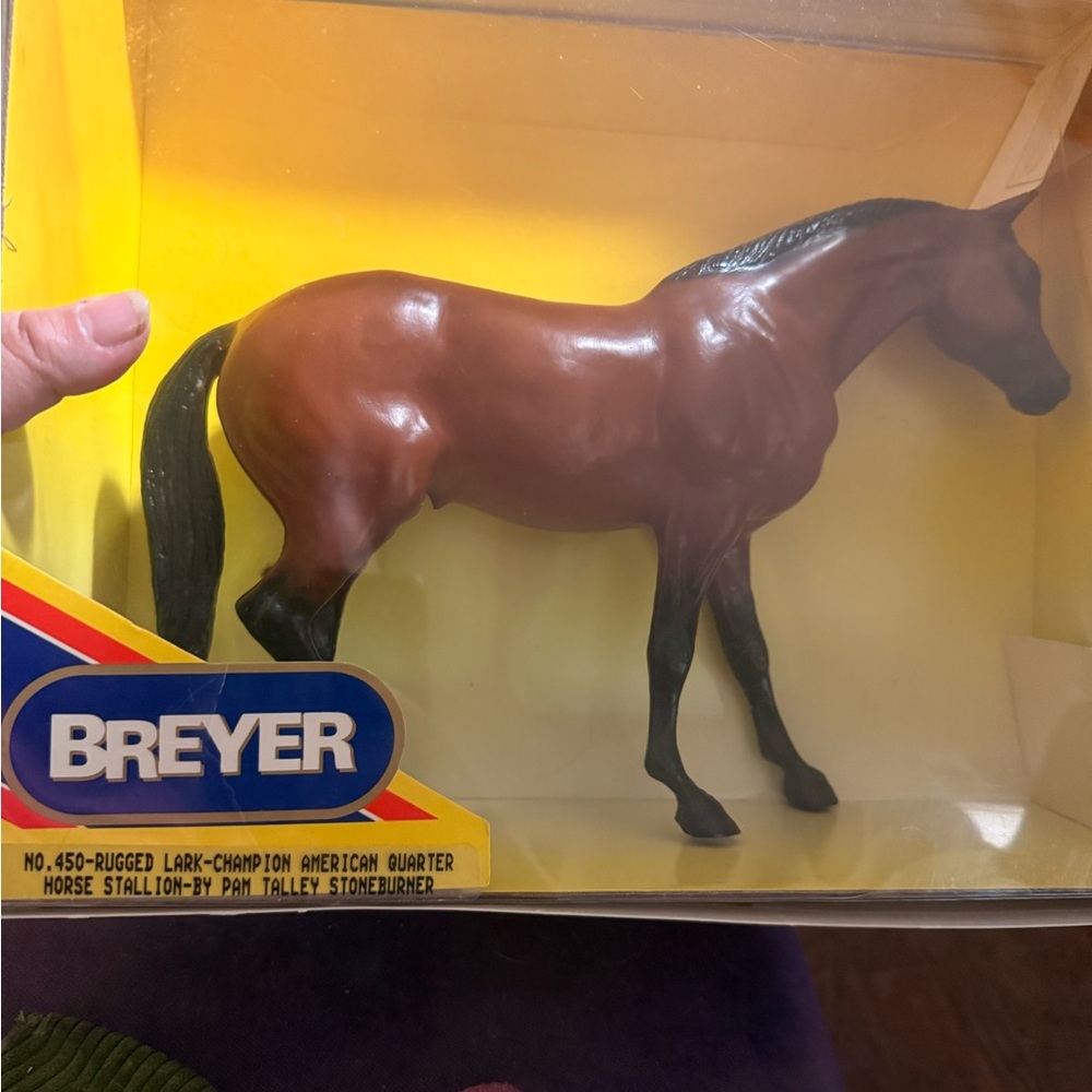 Breyer Rugged Lark Champion Horse Model - Brown and Black